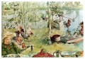 Se abre la temporada del cangrejo de río 1897 Carl Larsson